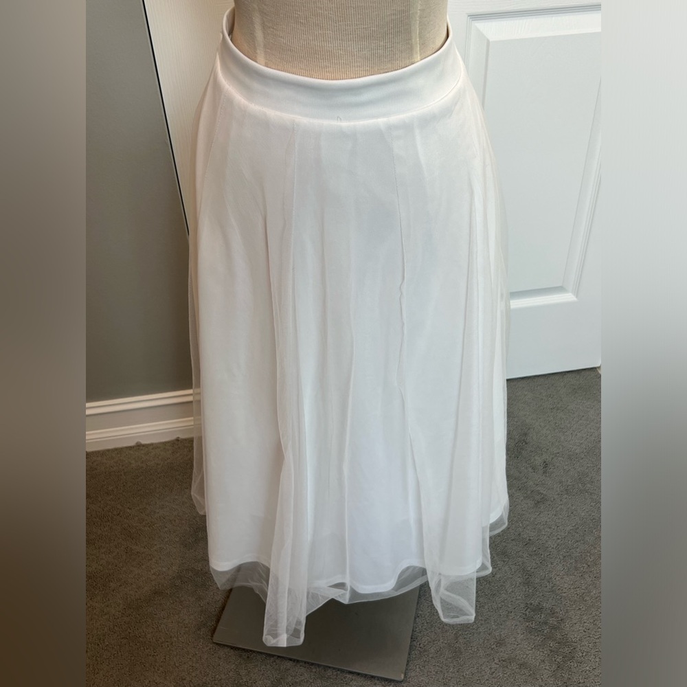 Super Sale! Fabulous long white tulle flowing “ballet” skirt by Miami brand.